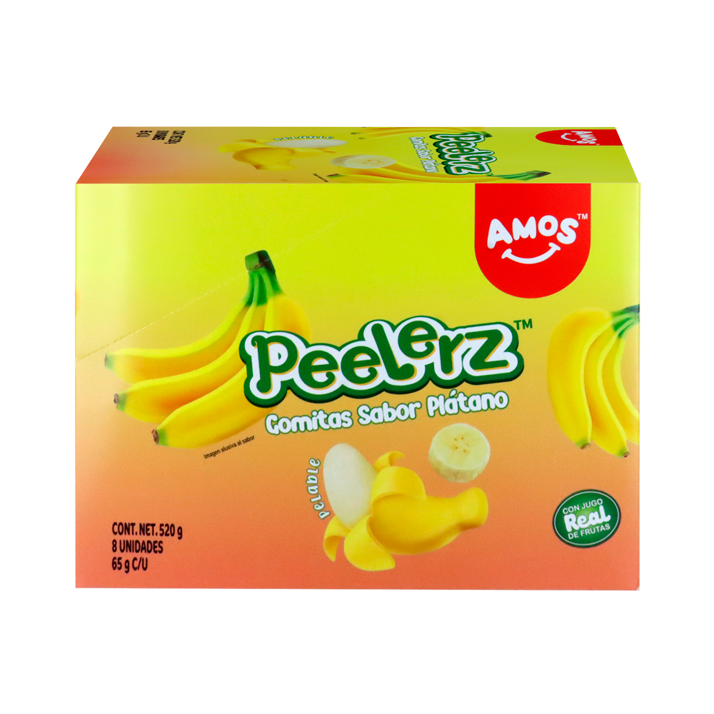 PEELERZ GOMITAS PLATANO 6/8 PZA