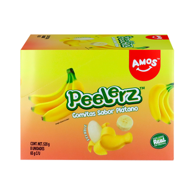 PEELERZ GOMITAS PLATANO 6/8 PZA