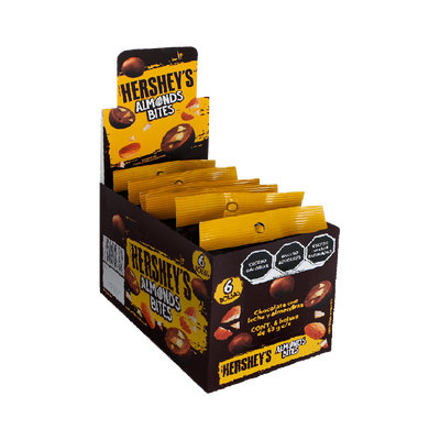 HERSHEY BITES ALMONDS 6/6 43G