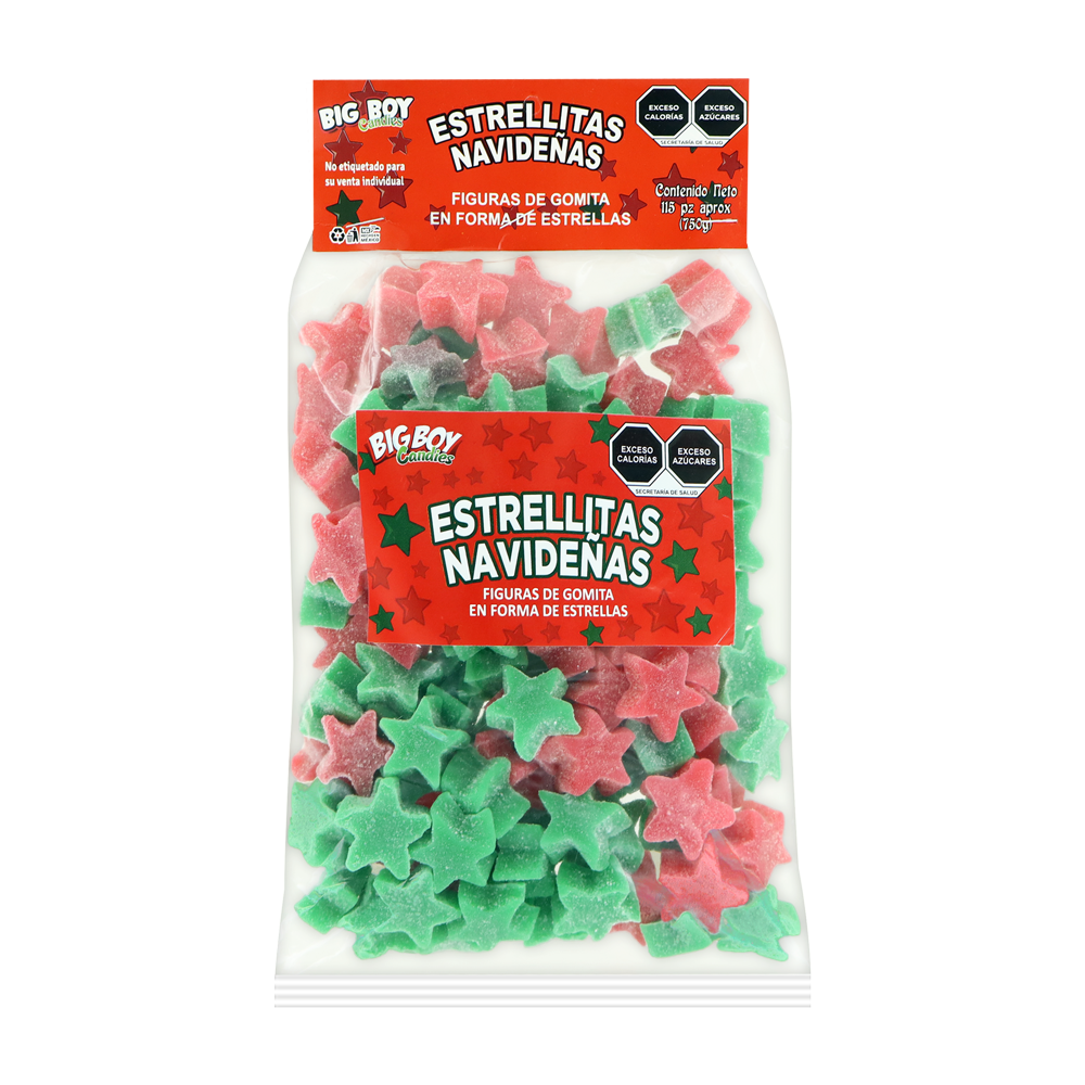 GOMITA ESTRELLA DE NAVIDAD 10/750GRS