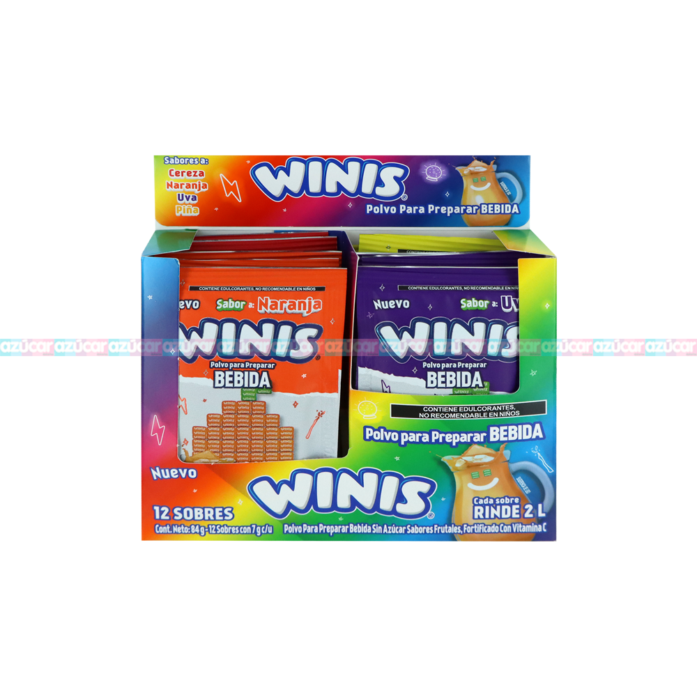 WINIS POLVO BEBIDA 12/12PZA
