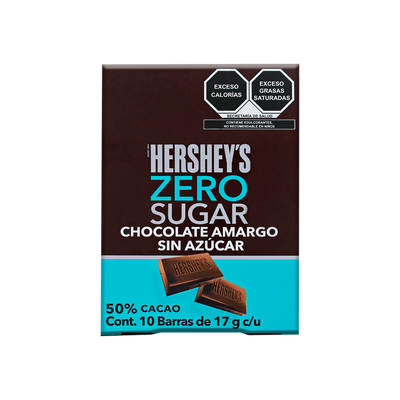 HERSHEY ZERO AZUCAR 17G 6/10