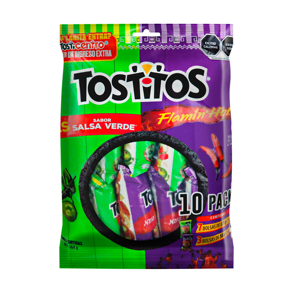 TOSTITOS 10 PACK  5/10PZ