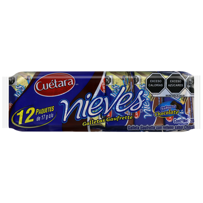 NIEVES CHOCOLATE 17GRS 10/12PZA