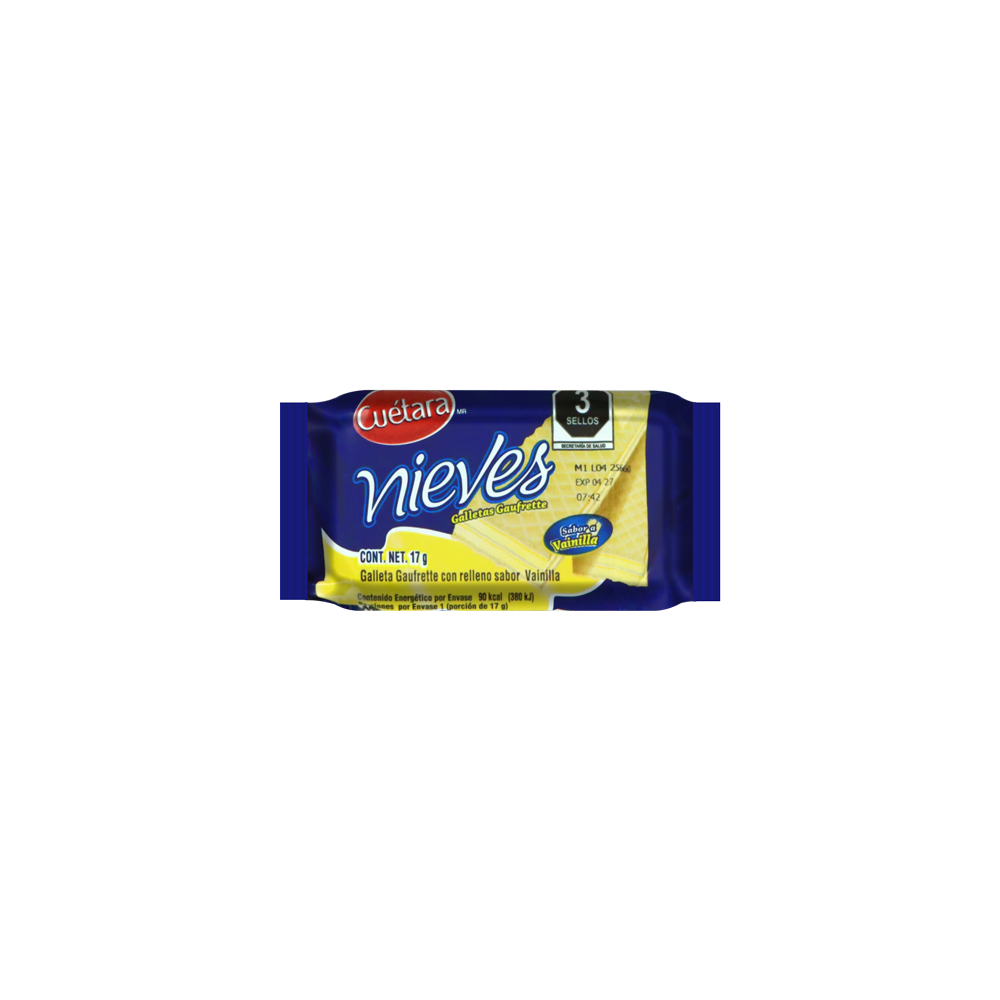 NIEVES VAINILLA 17GRS 10/12PZA