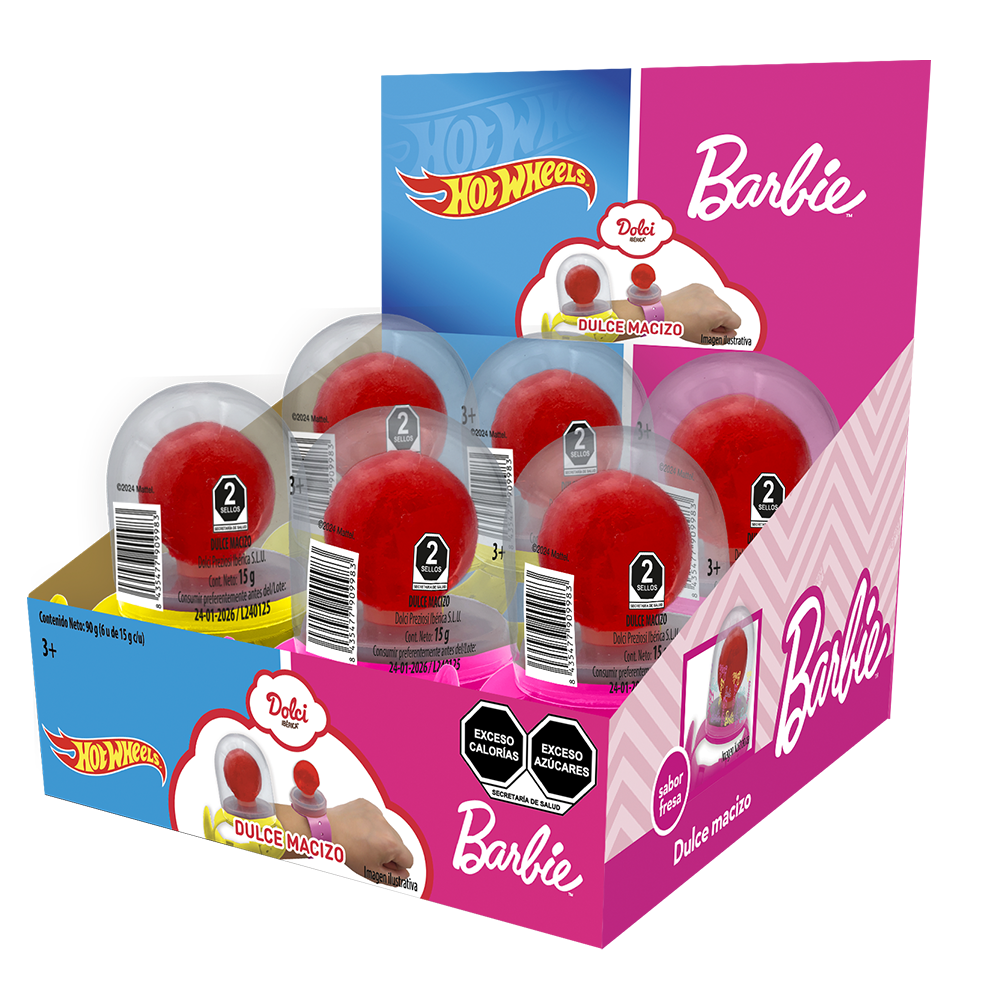 RELOJ BARBIE HOT WHEELS 12/6
