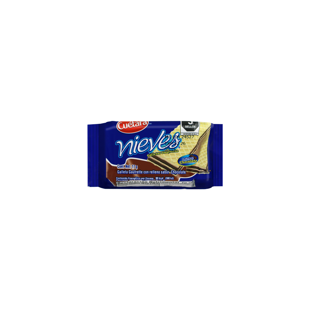 NIEVES CHOCOLATE 17GRS 10/12PZA