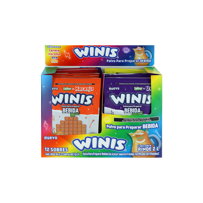 WINIS POLVO BEBIDA 12/12PZA