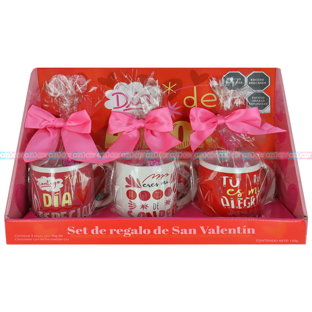 TAZA 3 PACK SAN VALENTIN 10/120 GRS