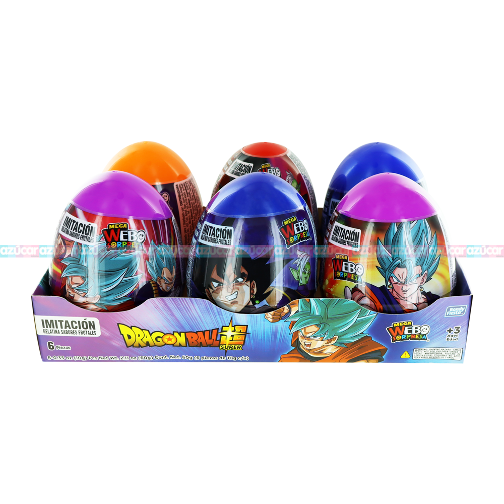MEGA HUEVO DRAGON 12/6 PZS