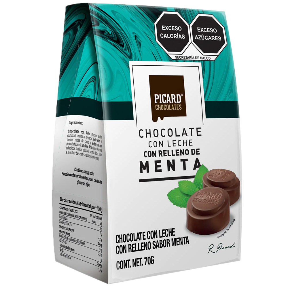 P FONDANT MENTA 12/70G