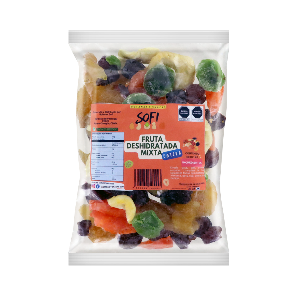 FRUTA DESHIDRATADA MIXTA 12/1 KG