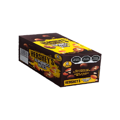 HERSHEY BITES ALMONDS 6/6 43G