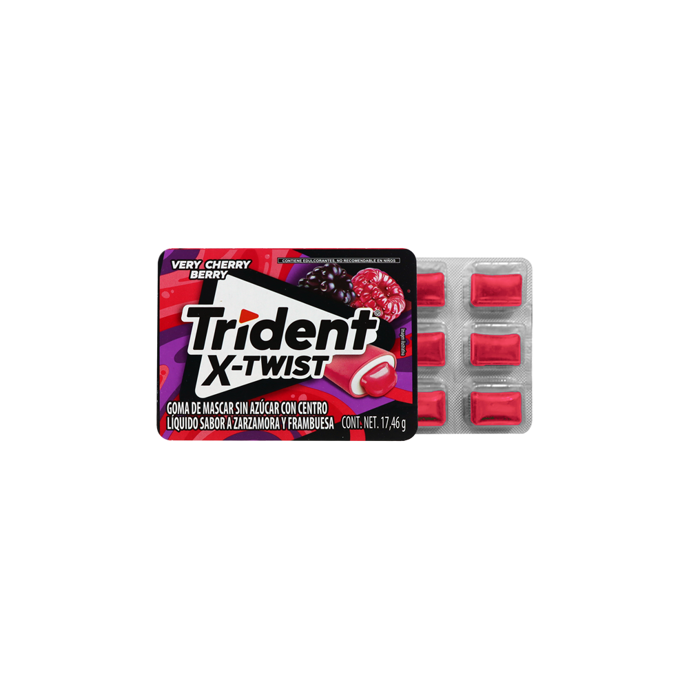 TRIDENT X TWIST RASPBERRY 18/8