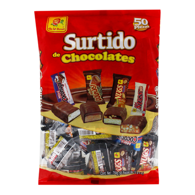 SURTIDO MINI CHOCOLATES 12/50