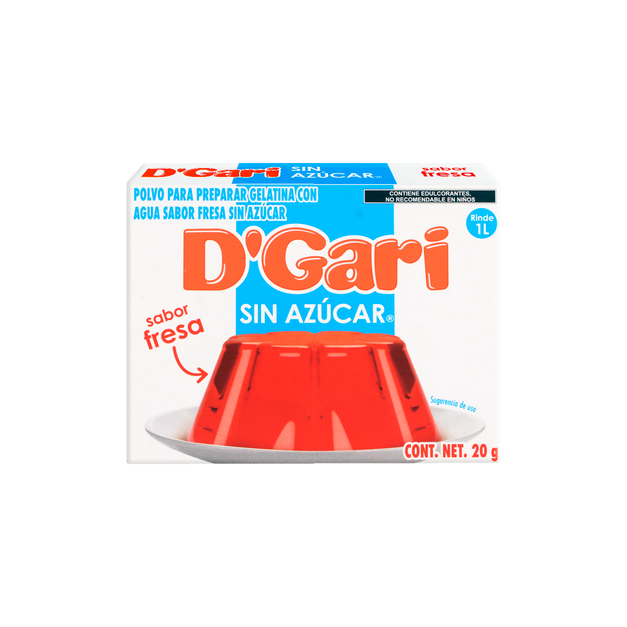 GARI SIN AZUCAR FRESA 24/20GR