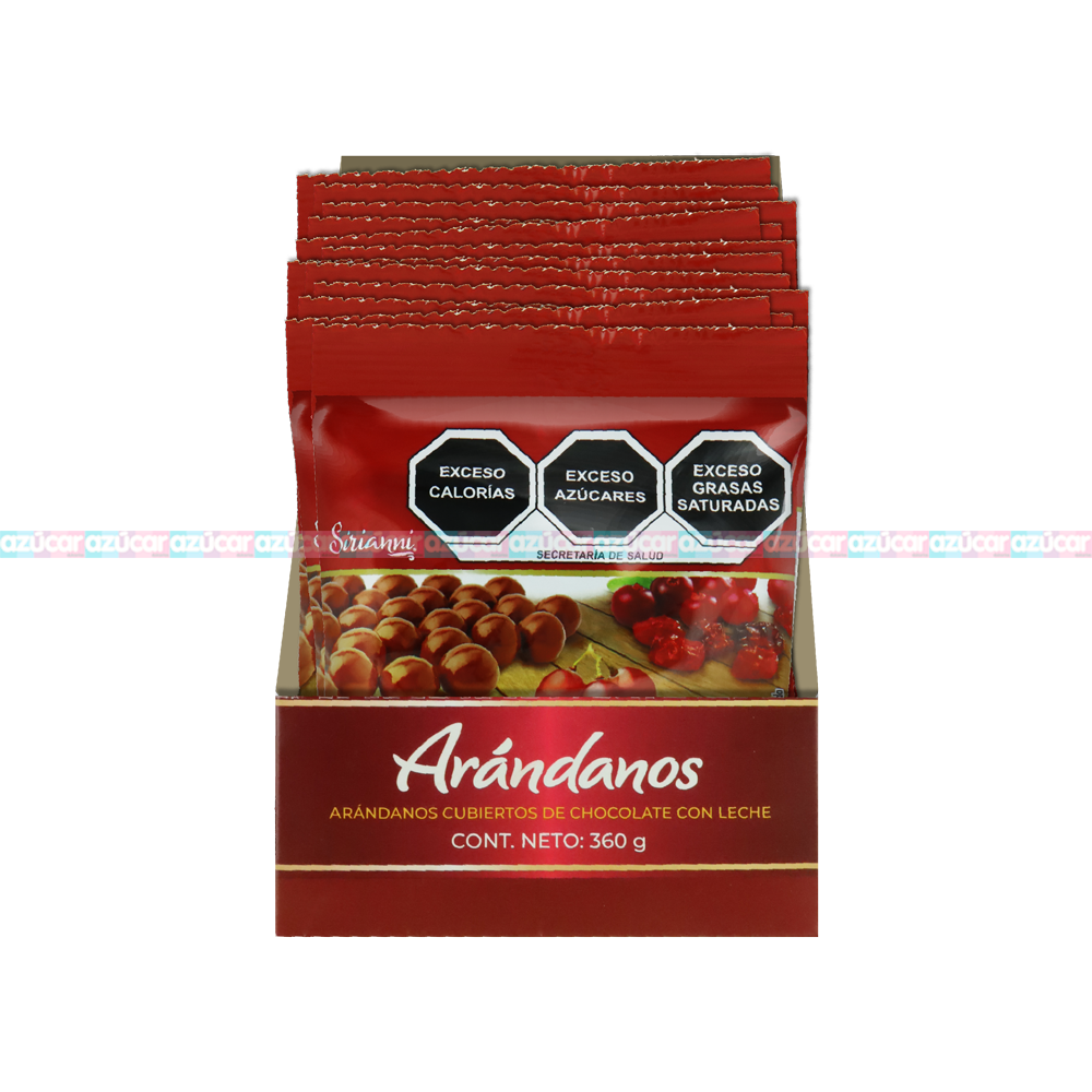 ARANDANOS C/CHOCOLATE 6/12/30GRS