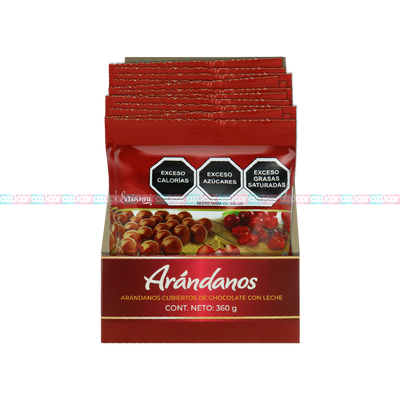 ARANDANOS C/CHOCOLATE 6/12/30GRS