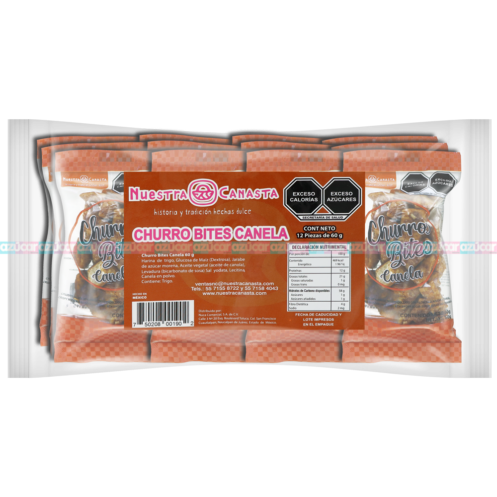 BUÑUELOS CANELA 60GRS 10/12 PZA