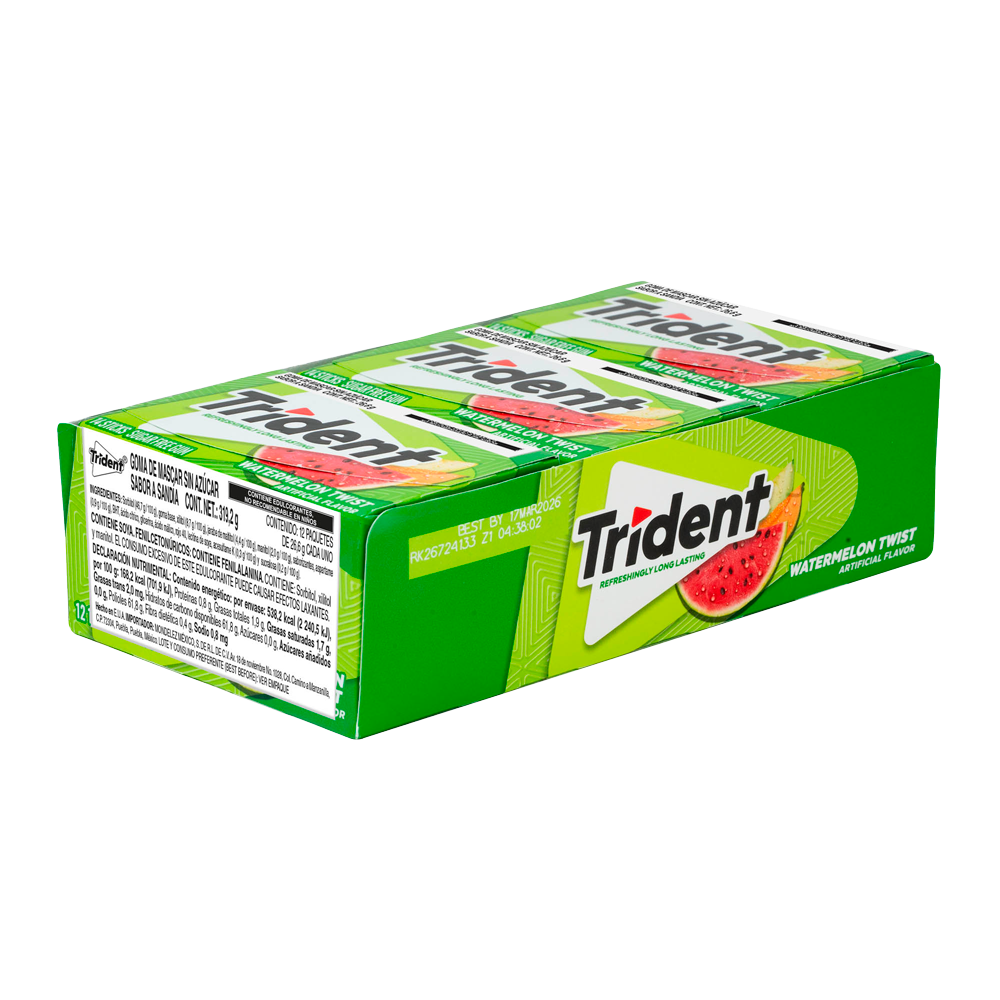 TRIDENT 14s WATERMELON 12/12PQT