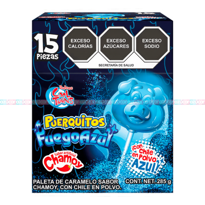 PAL. PUEQUITOS FUEGO AZUL 24/15 PZA