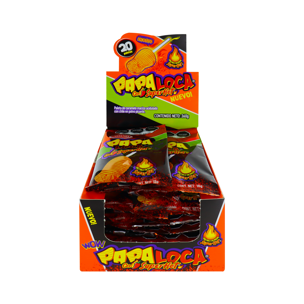 PAPA LOCCA CON SUPER HOT 18/20PZA