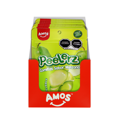 PEELERZ GOMITAS MANZANA  6/8 PZA