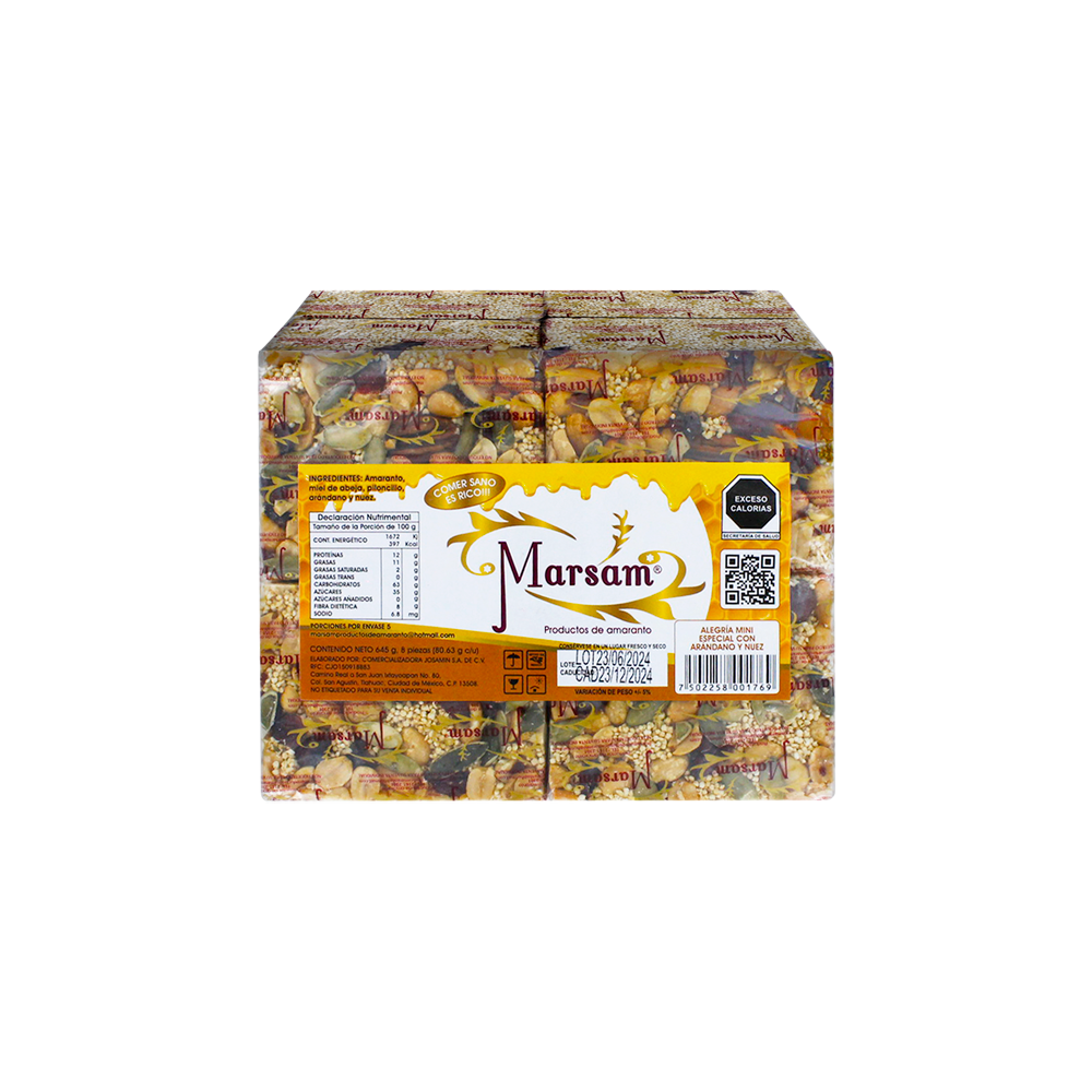 ALEG MINI ARANDANO NUEZ 12/8