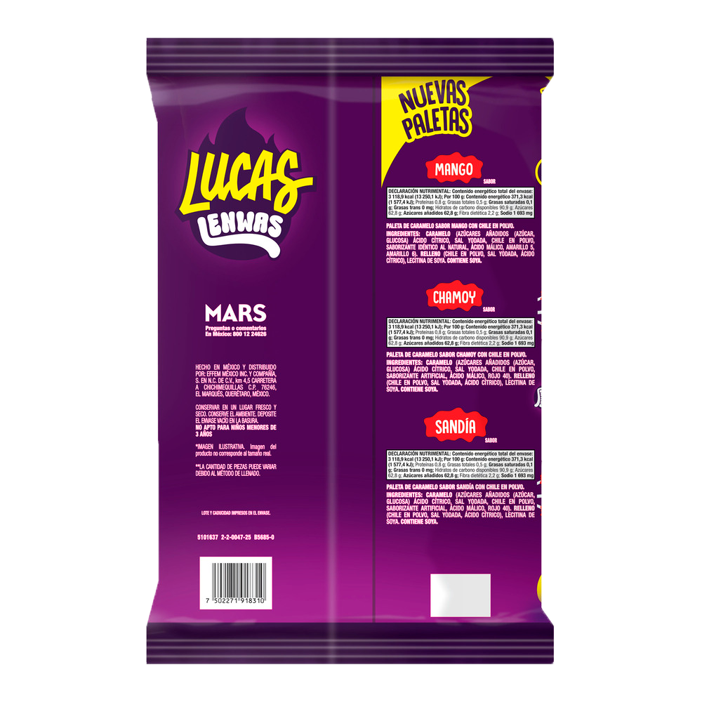 LUCAS LENWAS SURTIDA 14/60 PZA