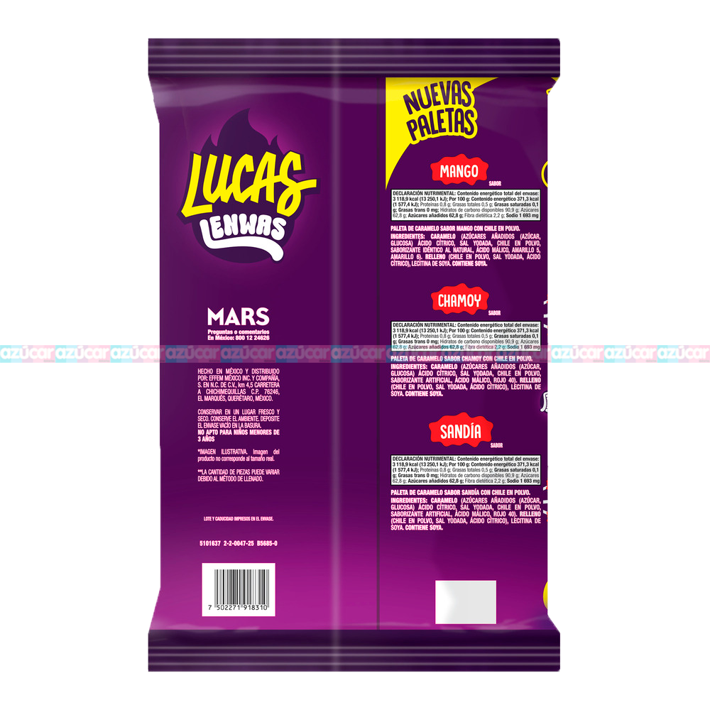 LUCAS LENWAS SURTIDA 14/60 PZA