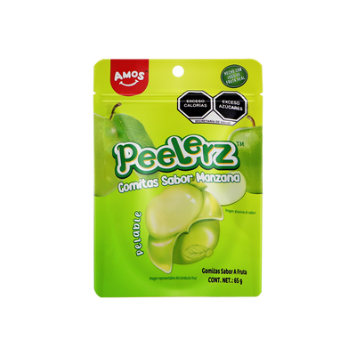 PEELERZ GOMITAS MANZANA  6/8 PZA