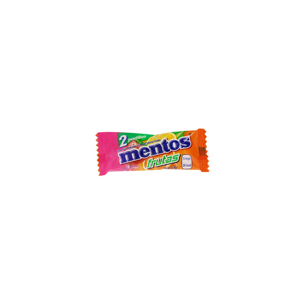 MENTOS BIPIEZA FRUTAS 10/40