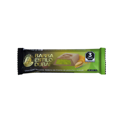 BARRA DE CHOCOLATE  ESTILO DUBAI 14/10PZ
