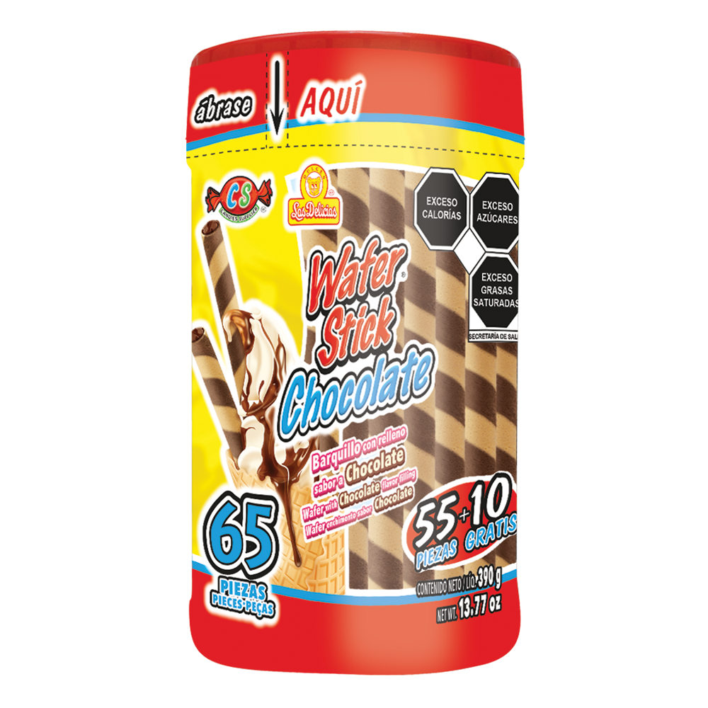 WAFER STICK CHOC 12/80