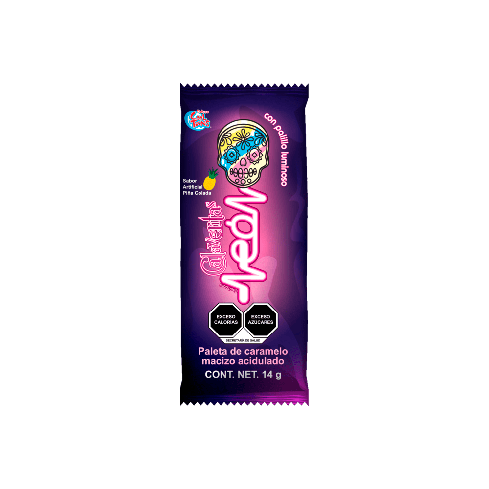 CALAVERA NEON 24/24PZA