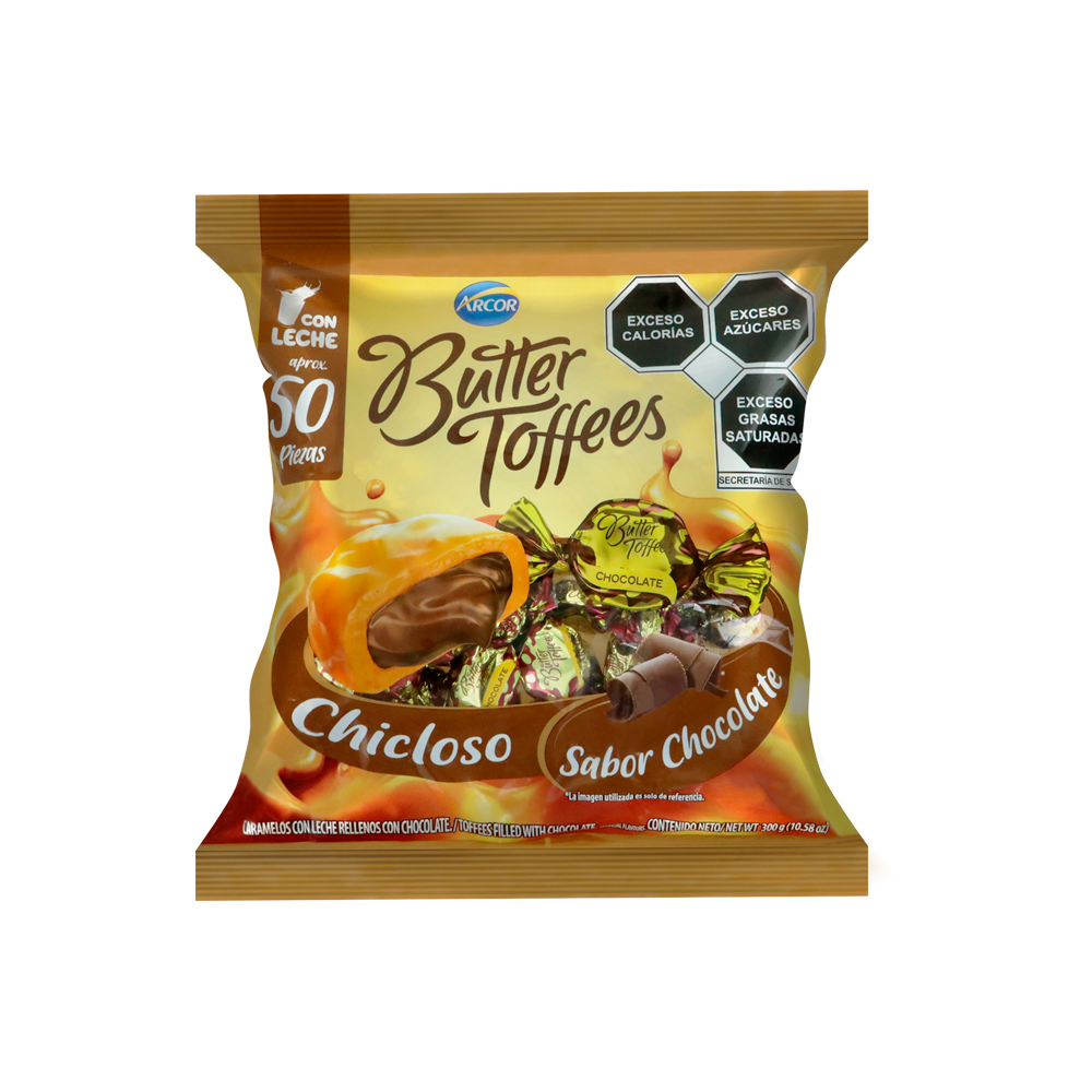 BUTTER TOFFEES CHOCOLATE 16/50 PZA